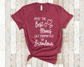 The Best Moms Get Promoted To Grandma for Special Grandma Birthday Mother39s Day Christmas Gift for Grandmother Graphic Tee – Bold Style · Trending Graphic Apparel