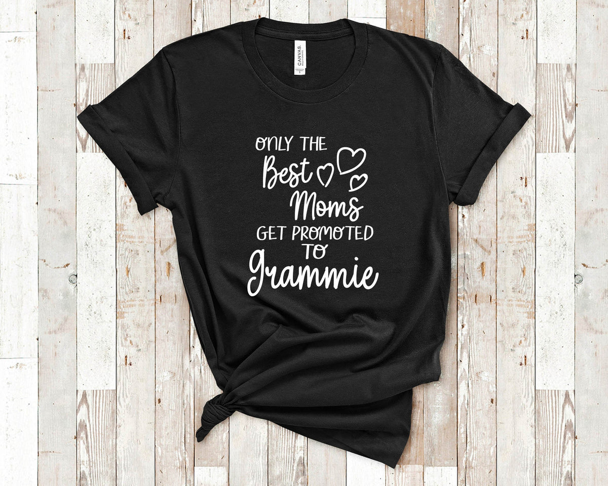 The Best Moms Get Promoted To Grammie for Special Grandma Birthday Mother39s Day Christmas Gift for Grandmother Graphic Tee – Warm & Stylish · Top Pick For Any Outfit