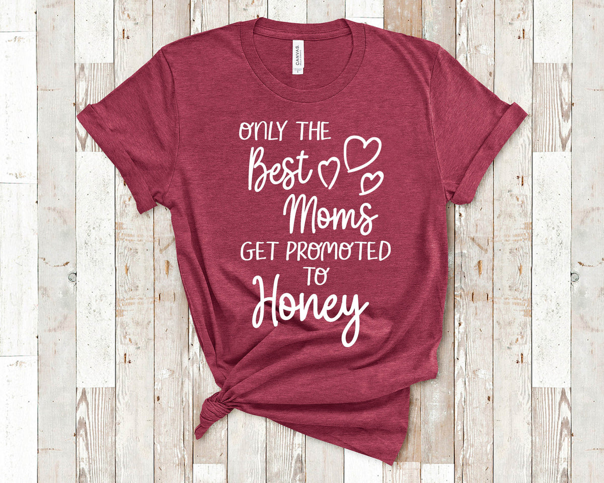 The Best Moms Get Promoted To Honey for Special Grandma Birthday Mother39s Day Christmas Gift for Grandmother Graphic Tee – Easygoing Wear · Trending Graphic Apparel