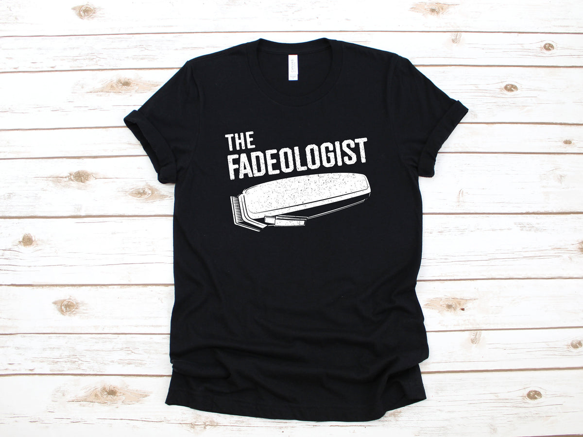 Barber Shirt Barber TShirt Fadeologist Shirt Barber Tank Top Fade Barber Shop Tee Hoodie Sweatshirt Long Sleeve Apparel Gift Hoodie – Aesthetic Look · Great Gift For Fans