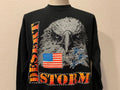Vtg 90s Desert Storm War American Flag Bald Eagle Black Crewneck Sweatshirt XL Sweatshirt – Cozy Vibes · Great Gift For Fans