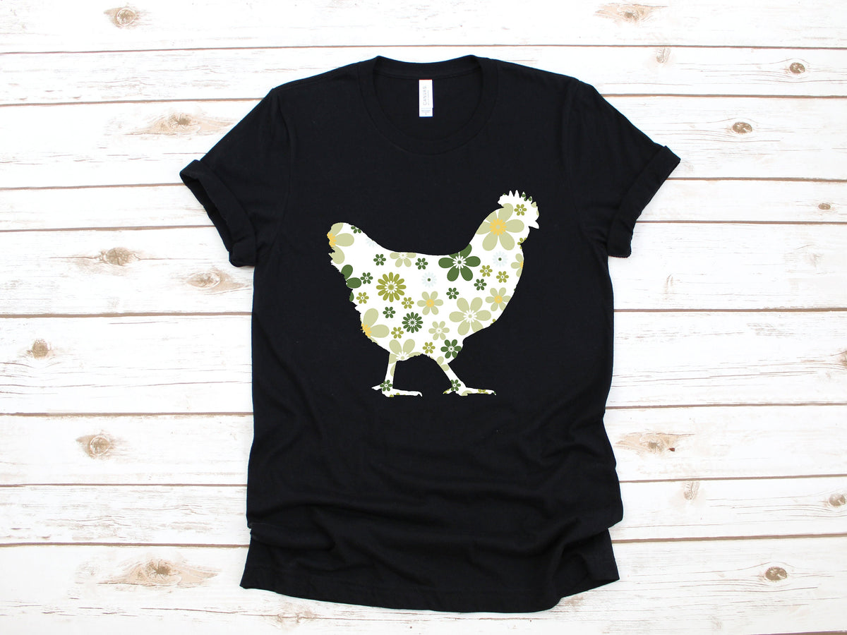 Flower Chicken TShirt Floral Chicken Womens Tee Cute Chicken Tank Top Hoodie Sweatshirt Long Sleeve Child Hoodie Apparel Gift Hoodie – Soft Feel · Trending Graphic Apparel