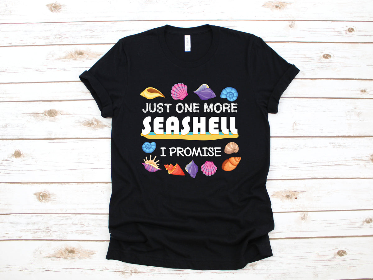 One More Seashell TShirt Funny Seashell Collector TShirt Cute Seashells Tank Top Hoodie Sweatshirt Long Sleeve Hoodie – Cozy Vibes · Perfect For Daily Wear