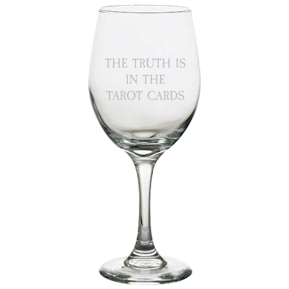 Tarot Wine Glass Tarot Reader Gift Tarot Present Idea The Truth Is In The Tarot Cards Graphic Tee – Premium Graphic · Top Pick For Any Outfit