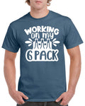 Fathers Day Gifts For Dad Men Birthday Gift For Dad Working On My 6 Pack Dad Birthday T Shirt Fathers Day Present Graphic Tee – Premium Graphic · Great Gift For Fans