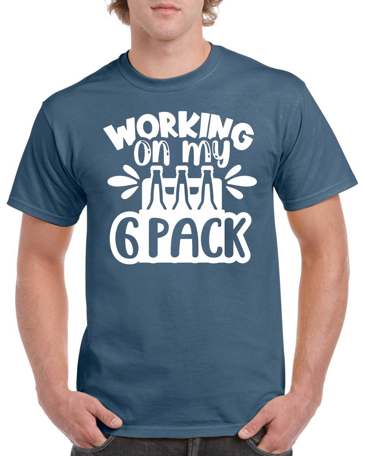 Fathers Day Gifts For Dad Men Birthday Gift For Dad Working On My 6 Pack Dad Birthday T Shirt Fathers Day Present Graphic Tee – Premium Graphic · Great Gift For Fans