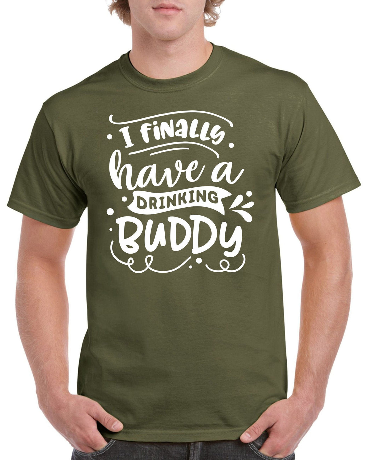 Fathers Day Gifts For Dad Mens Birthday Gift For Dadddy I Finally Have A Drinking Buddy Birthday T Shirt For Dad Fathers Day Present Graphic Tee – Bold Style · High-Quality Print