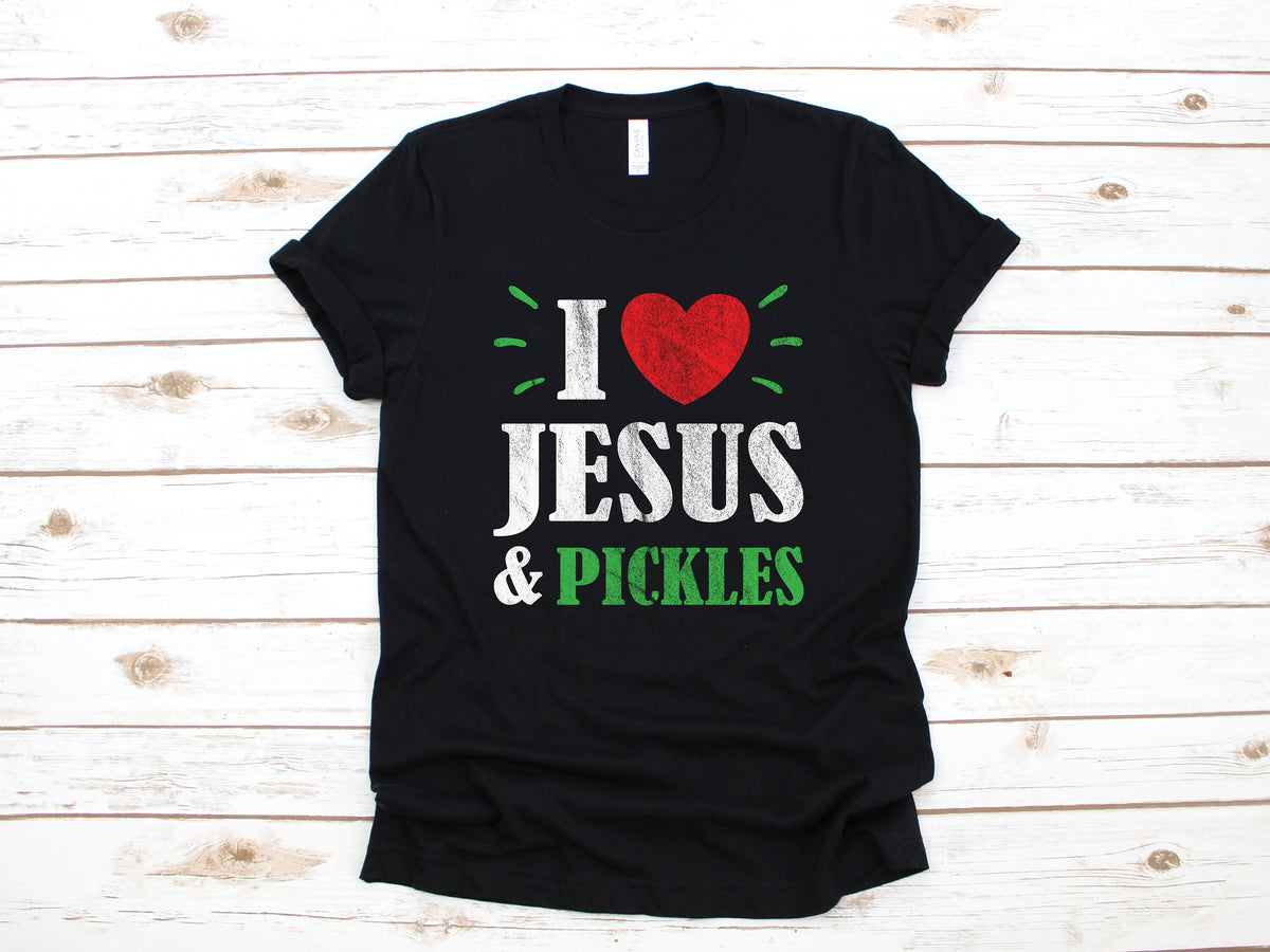 I Love Jesus and Pickles Shirt Pickle TShirt Funny Pickle Lovers Pickle Women39s Tee Tank Top Hoodie Sweatshirt Hoodie – Bold Style · High-Quality Print