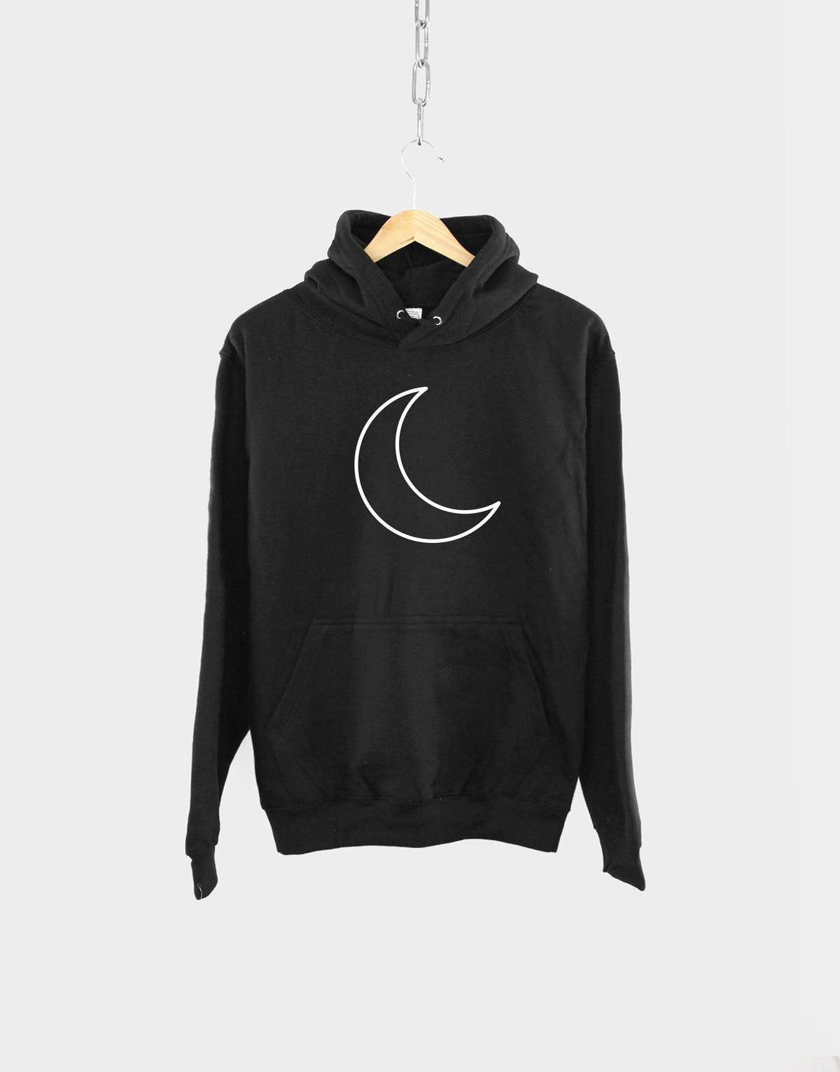 Half Moon Hoodie Goth Crescent Moon Hoody Moon Phase Hoodie Lunar Moon Eclipse Astrology Hoodie Hoodie – Feel-Good Design · Top Pick For Any Outfit