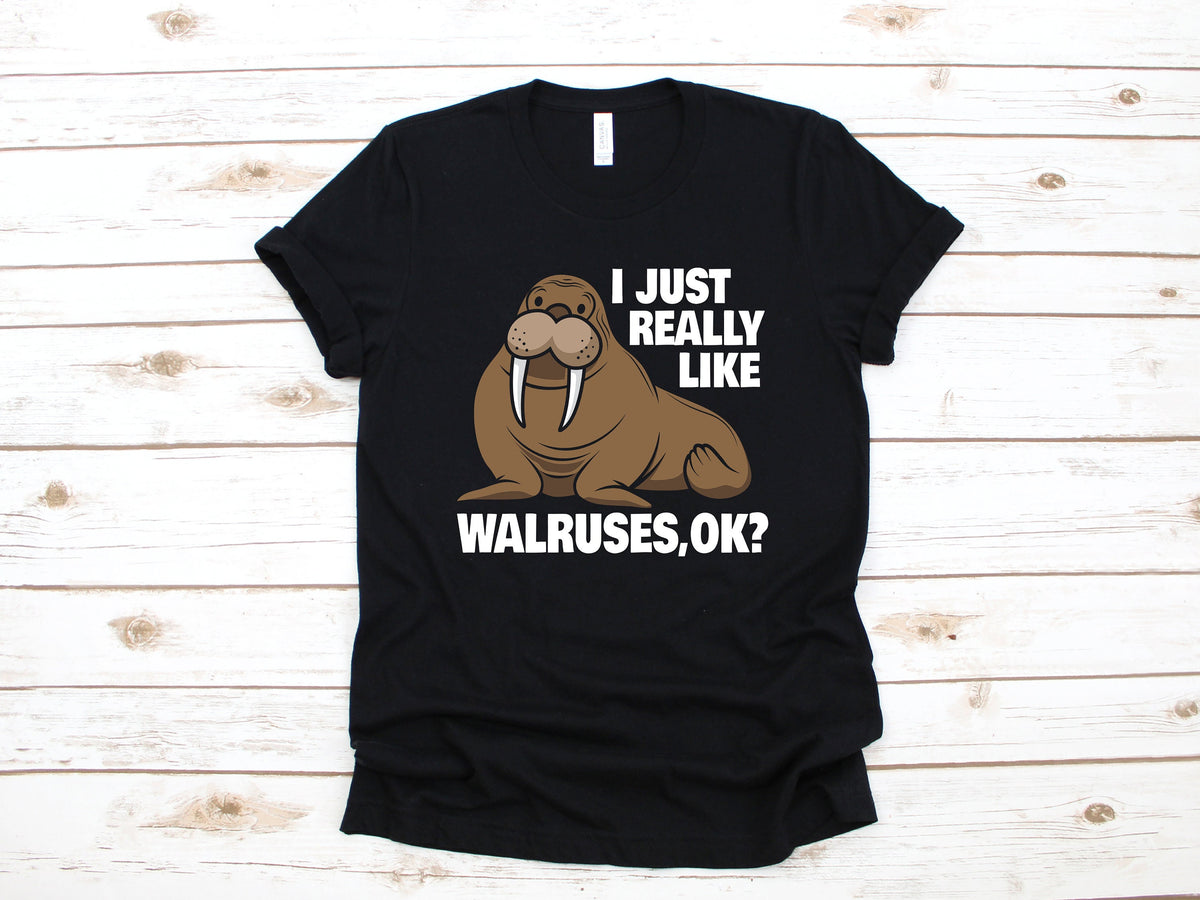Just Really Like Walruses TShirt Funny Walrus Shirt Walrus Long Sleeve Sweatshirt Children Kids Tees Hoodie Tank Top Hoodie – Premium Graphic · Trending Graphic Apparel