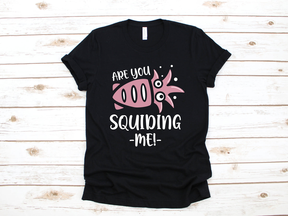 Are You Squidding Me TShirt Cute Squid Shirt Long Sleeve Sweatshirt Children Kids Tees Hoodie Tank Top Hoodie – Everyday Comfort · Perfect For Daily Wear