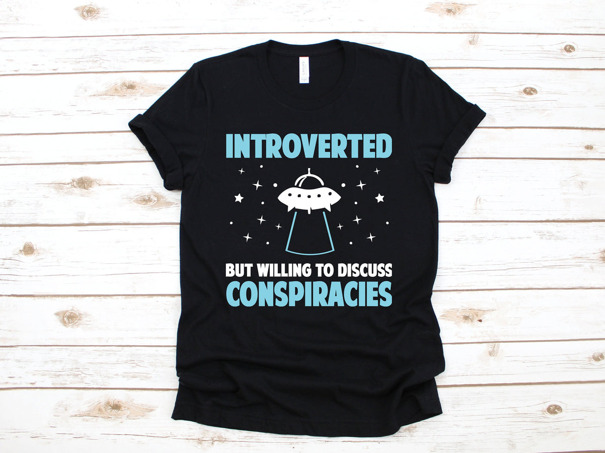Aliens Conspiracy Theory Shirt Introverted Conspiracy Theorist TShirt Funny Conspiracies Tank Top Hoodie Sweatshirt Hoodie – Warm & Stylish · High-Quality Print
