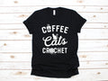 Coffee Cats Crochet Shirt Funny Crocheting TShirt Knitter Long Sleeve Sewing Sweatshirt Hoodie Tank Top Hoodie – Cozy Vibes · Top Pick For Any Outfit