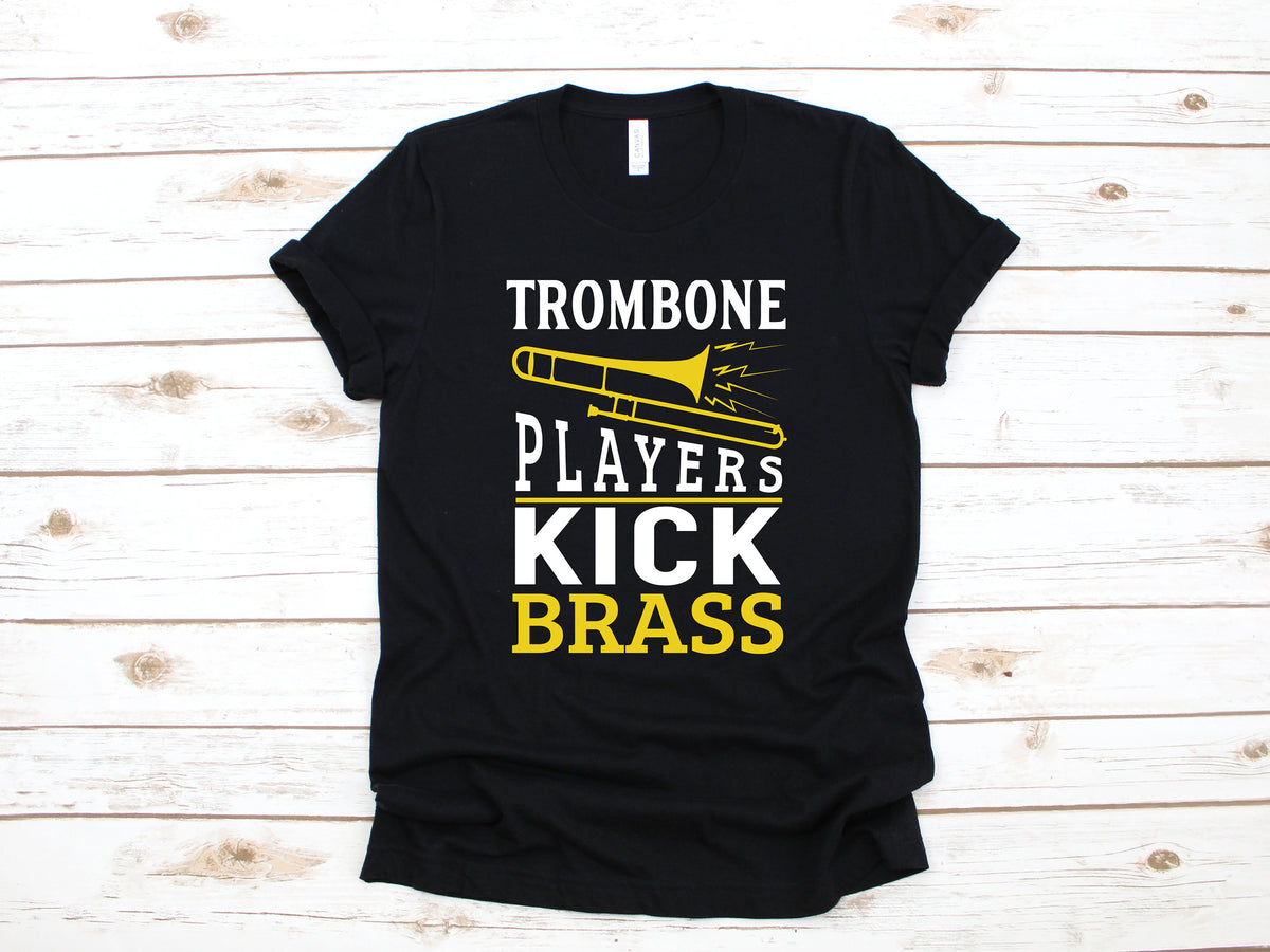 Trombone TShirt Funny Trombone Shirt Kick Brass Pun Tank Top Hoodie Long Sleeve Sweatshirt Hoodie – Everyday Comfort · Great Gift For Fans