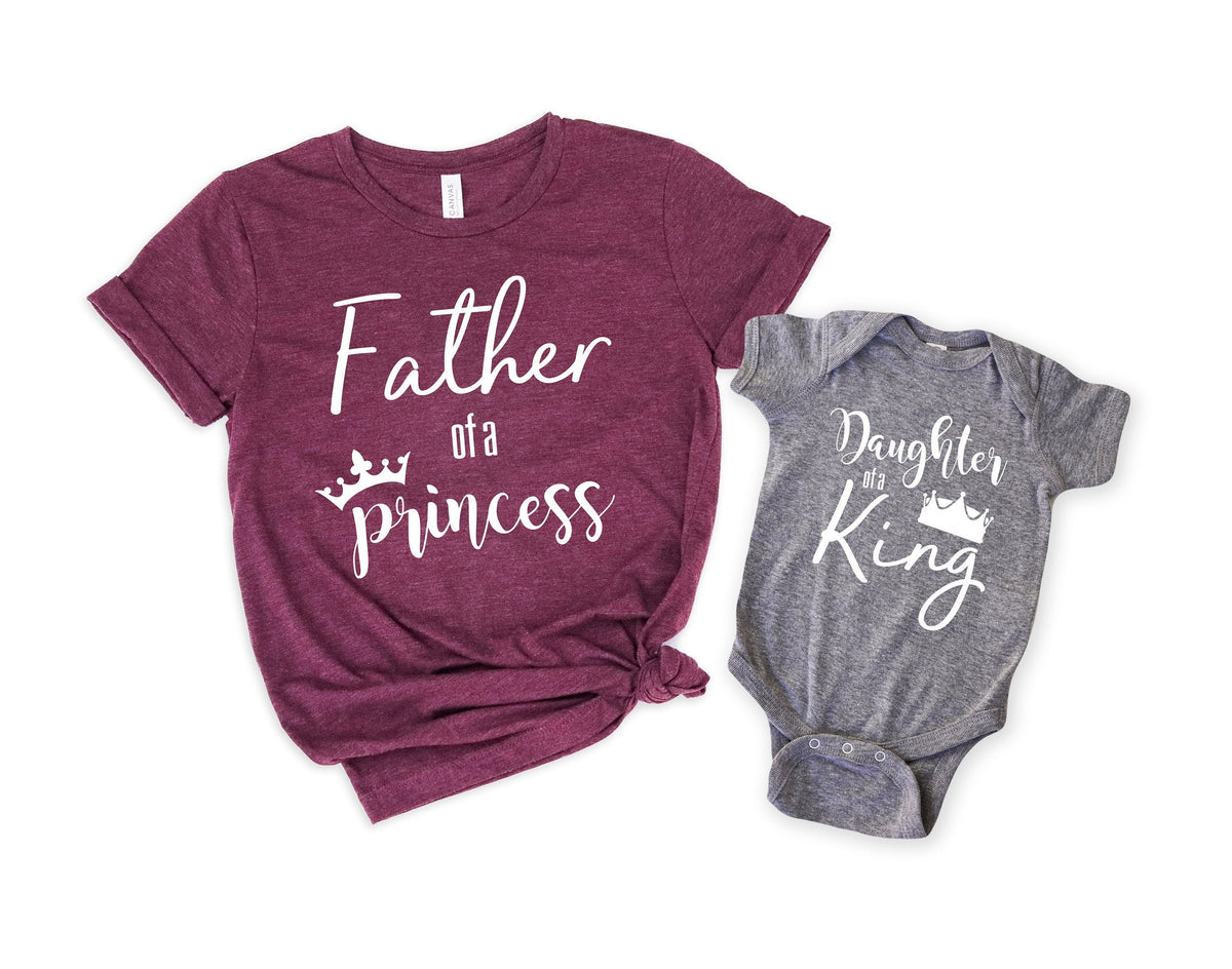 Father of a Princess ShirtNew Dad ShirtDad ShirtDaddy ShirtFather39s Day ShirtGift for DadDaughter of a KingDaddy and Me Matching Tee Graphic Tee – Easygoing Wear · Perfect For Daily Wear
