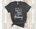 The Best Moms Get Promoted To Glammy for Special Grandma Birthday Mother39s Day Christmas Gift for Grandmother Graphic Tee – Feel-Good Design · Top Pick For Any Outfit
