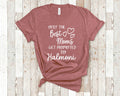 The Best Moms Get Promoted To Halmoni for Korea Korean Grandma Birthday Mother39s Day Christmas Gift for Grandmother Graphic Tee – Soft Feel · Top Pick For Any Outfit