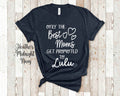 The Best Moms Get Promoted To Lulu for Special Grandma Birthday Mother39s Day Christmas Gift for Grandmother Graphic Tee – Soft Feel · Trending Graphic Apparel