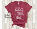The Best Moms Get Promoted To Mica for Serbia Serbian Grandma Birthday Mother39s Day Christmas Gift for Grandmother Graphic Tee – Premium Graphic · High-Quality Print