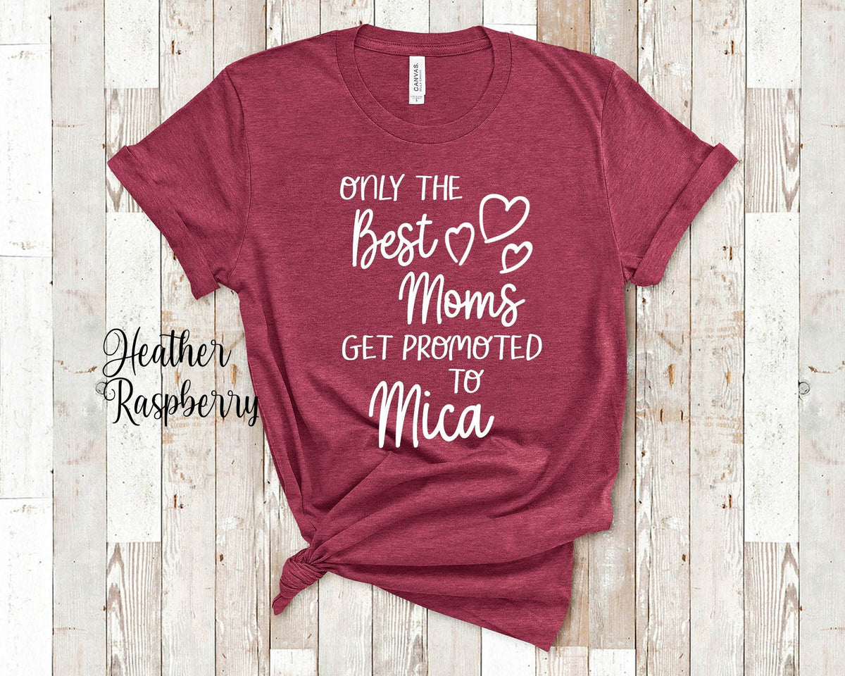 The Best Moms Get Promoted To Mica for Serbia Serbian Grandma Birthday Mother39s Day Christmas Gift for Grandmother Graphic Tee – Premium Graphic · High-Quality Print