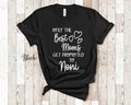 The Best Moms Get Promoted To Noni for Special Grandma Birthday Mother39s Day Christmas Gift for Grandmother Graphic Tee – Soft Feel · Great Gift For Fans