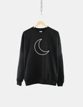 Half Moon Sweatshirt Goth Crescent Moon Shirt Black Moon Phases Sweater Lunar Moon Eclipse Astrology Sweatshirt Sweatshirt – Premium Graphic · High-Quality Print