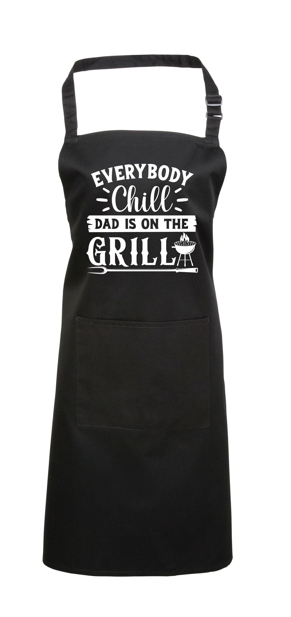 Baking Apron Birthday Gifts Mens Bbq Apron Cooking Apron With Pocket Everybody Chill Dad Is On The Grill Mens Apron Barbecue Birthday Chef Graphic Tee – Soft Feel · Top Pick For Any Outfit