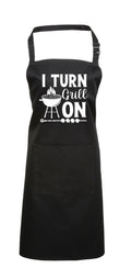 Baking Apron Birthday Gifts For Dad Men Bbq Apron Cooking Apron With Pocket I Turn Grill On Mens Apron Womens Barbecue Chef Baking Apron Graphic Tee – Fan Favorite · Trending Graphic Apparel
