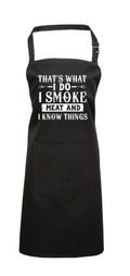 Baking Apron Birthday Gifts For Dad Mens Bbq Apron Cooking Apron With Pocket Thats What I Do I Smoke Meat Mens Apron Barbecue Apron Chef Graphic Tee – Cozy Vibes · Great Gift For Fans