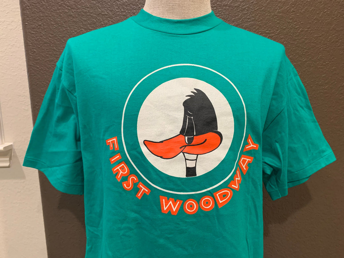 Vintage 8039s First Woodway Daffy Duck Green T Shirt Size L Graphic Tee – Premium Graphic · Must-Have Style