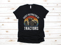 Easily Distracted By Tractors TShirt Funny Tractor Shirt Farmer Tank Top Hoodie Sweatshirt Long Sleeve Child Apparel Gift Hoodie – Warm & Stylish · High-Quality Print
