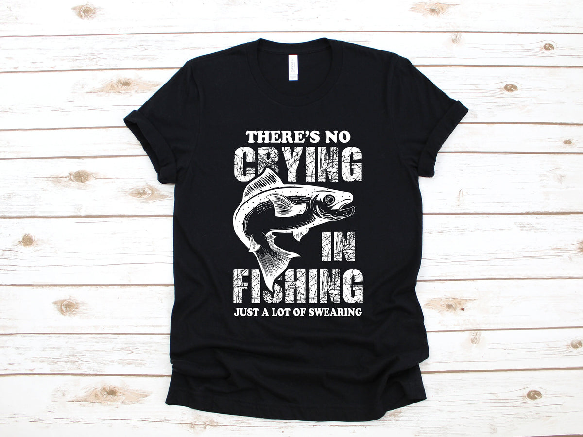 No Crying In Fishing Swearing TShirt Funny Fisher Shirt Fisherman Tank Top Hoodie Sweatshirt Long Sleeve Child Apparel Gift Hoodie – Soft Feel · Perfect For Daily Wear