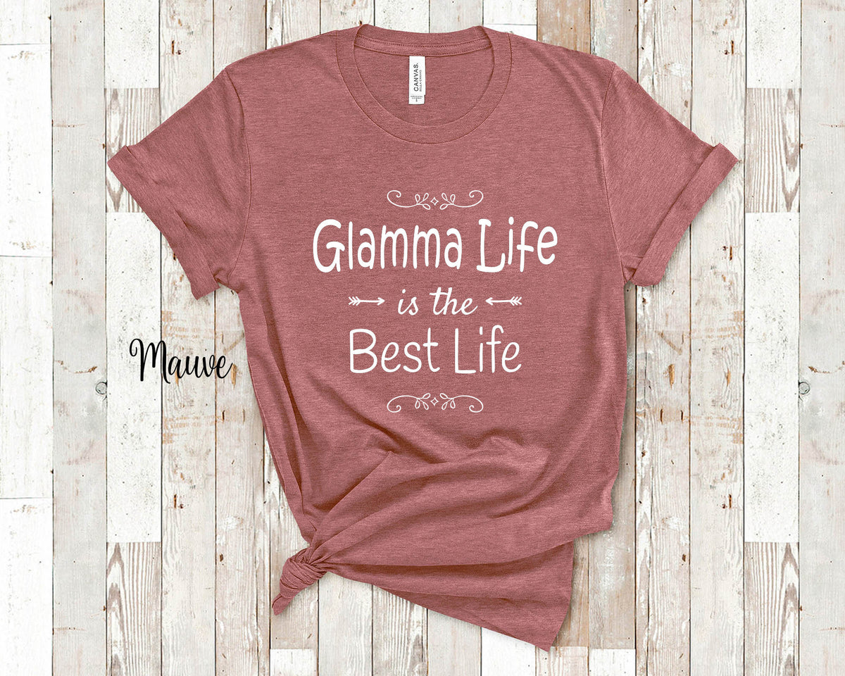 Glamma Life Is The Best Grandma Tshirt Special Grandmother Gift Idea for Mother39s Day Birthday Christmas or Pregnancy Reveal Announcement Graphic Tee – Warm & Stylish · High-Quality Print