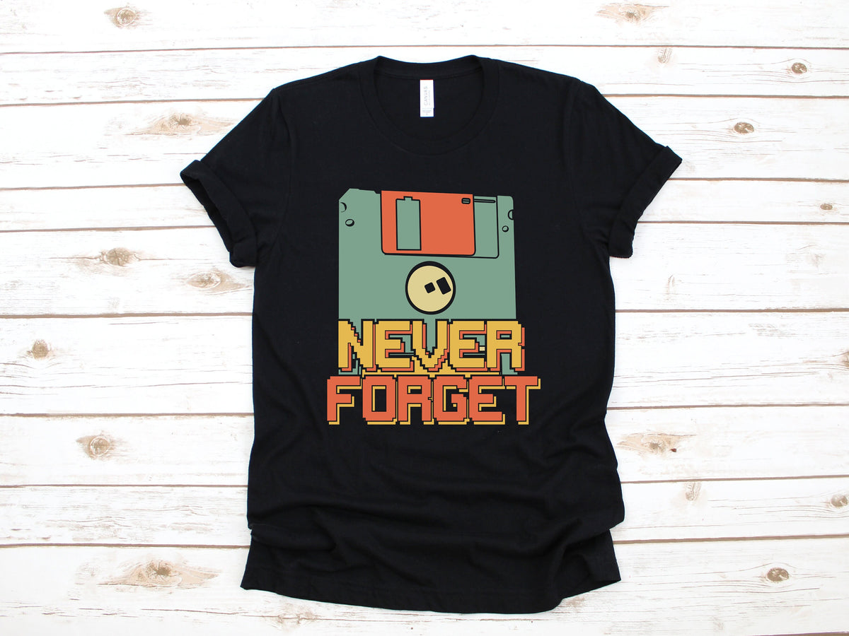 Never Forget Floppy Disks Shirt Nostalgic Floppy Disk Shirt Funny Computer Hoodie Vintage Computer Geek Sweatshirt Long Sleeve Hoodie – Premium Graphic · Great Gift For Fans
