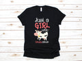 Girl Who Loves Cows TShirt Funny Cow Shirt Farm Cow Gift Cute Cow Long Sleeve Hoodie Tank Top Womens Tee Hoodie – Cozy Vibes · Great Gift For Fans