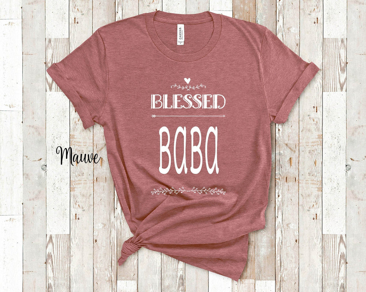 Blessed Baba Grandma Tshirt Polish Ukrainian Grandmother Gift Idea for Mother39s Day Birthday Christmas or Pregnancy Reveal Announcement Graphic Tee – Easygoing Wear · High-Quality Print