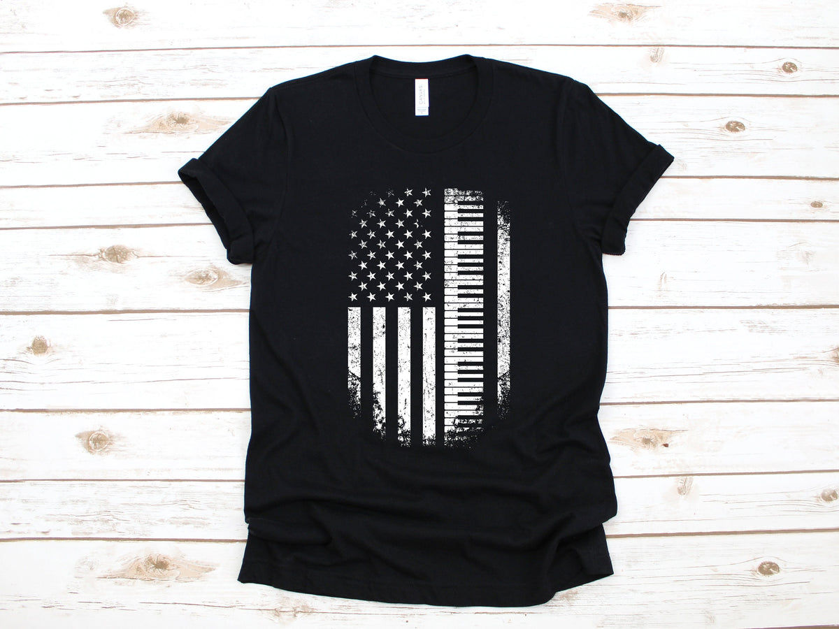Piano American Flag Shirt Pianist USA TShirt Tank Top Hoodie Sweatshirt Long Sleeve Child Hoodie – Soft Feel · Must-Have Style