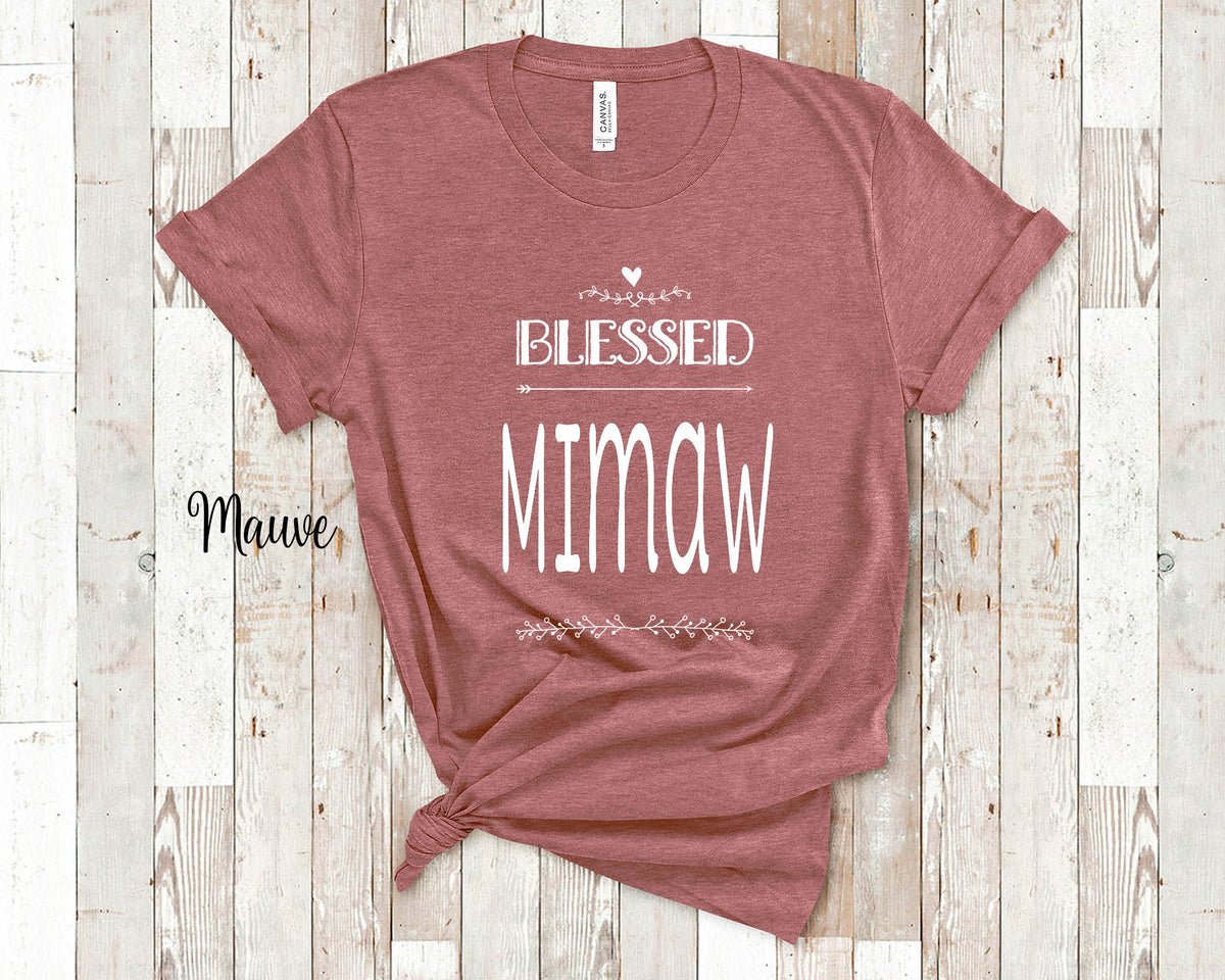 Blessed Mimaw Grandma Tshirt Special Grandmother Gift Idea for Mother39s Day Birthday Christmas or Pregnancy Reveal Announcement Graphic Tee – Bold Style · Top Pick For Any Outfit