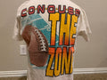 Vintage 9039s Conquer the Zone Football T Shirt Size L Graphic Tee – Bold Style · Must-Have Style