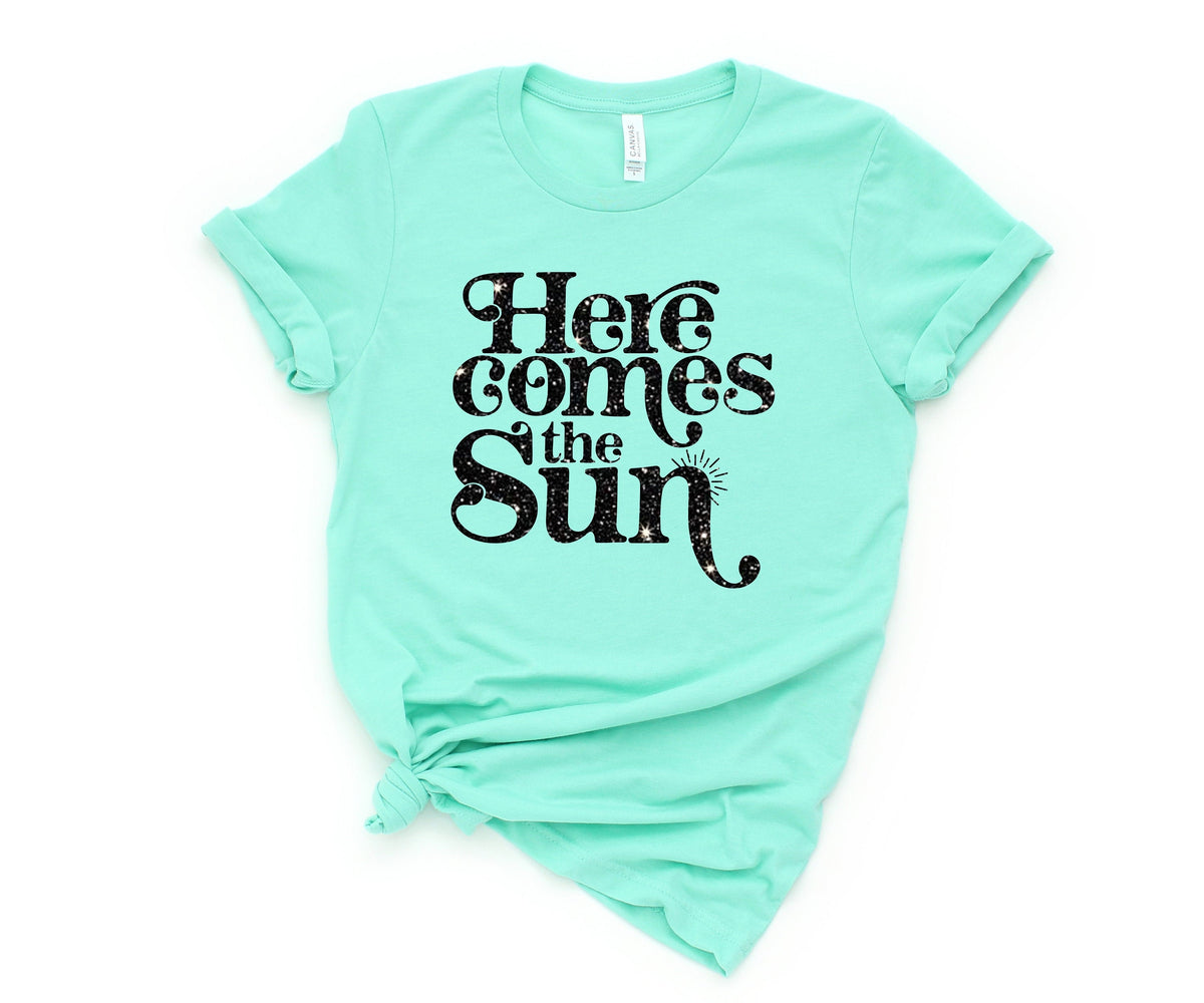 Here comes the sun ShirtSummer Shirt Beatles Shirt Vacation Shirt Lake Shirt Beach Life Shirt Summer Quote shirtFamily Vacation Shirt Graphic Tee – Fan Favorite · High-Quality Print
