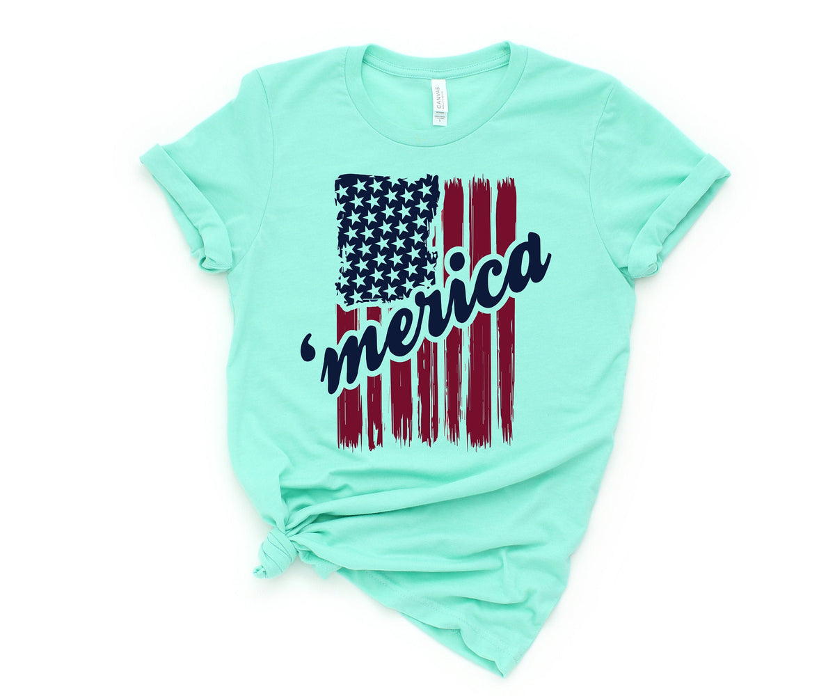 4th of July Merica 2022 ShirtFreedom ShirtFourth Of July ShirtPatriotic ShirtIndependence Day ShirtsPatriotic Family ShirtsUSA Flag Graphic Tee – Easygoing Wear · Great Gift For Fans