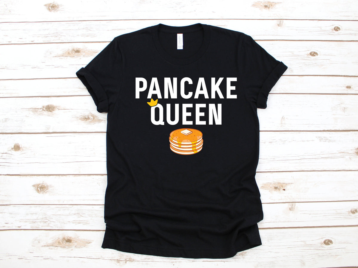 Pancake Queen TShirt Funny Girl Pancakes Pancake Lover Breakfast Tank Top Brunch Womens Tee Hoodie Sweatshirt Long Sleeve Hoodie – Soft Feel · Must-Have Style