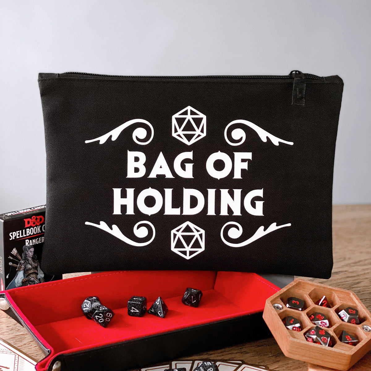 Dungeons And Dragons Dice Bag Bag Of Holding Dungeons And Dragons Gifts D and D Dice Pouch Tote Bag – Aesthetic Look · High-Quality Print