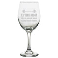 Weight Lifting Mom Gift Lifting Mom Mother39s Day or Birthday Gym Mom Fitness Mom Wine Glass Graphic Tee – Feel-Good Design · Great Gift For Fans