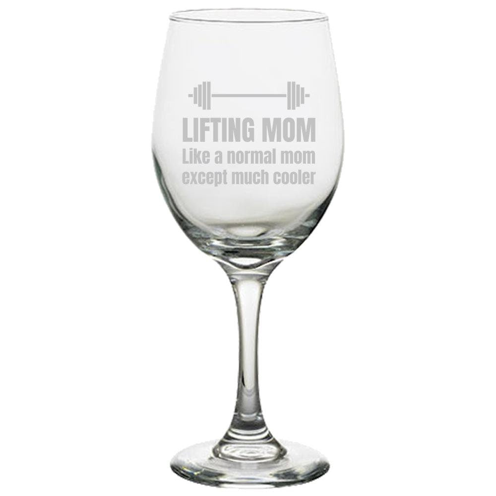 Weight Lifting Mom Gift Lifting Mom Mother39s Day or Birthday Gym Mom Fitness Mom Wine Glass Graphic Tee – Feel-Good Design · Great Gift For Fans