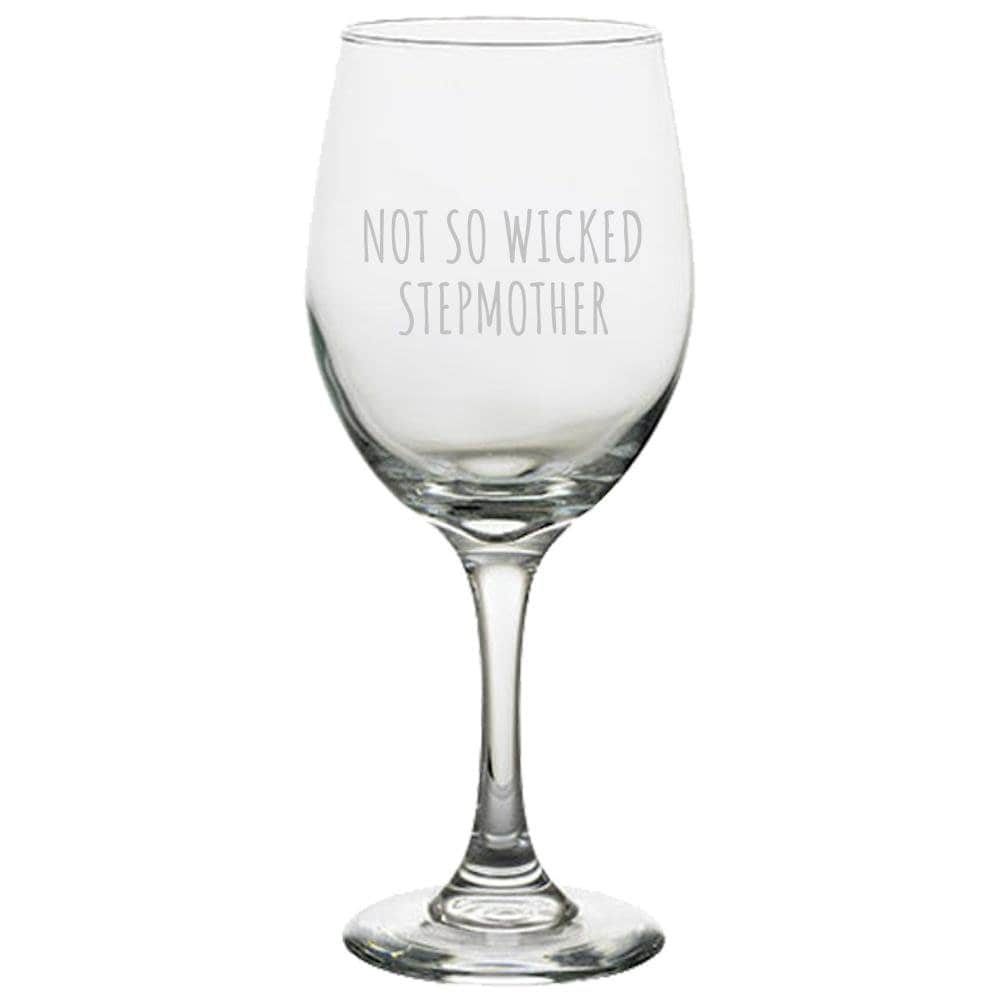 Funny Stepmother Wine Glass Stepmom Gift Idea Mother39s Day Gift Not So Wicked Stepmother Graphic Tee – Aesthetic Look · Perfect For Daily Wear