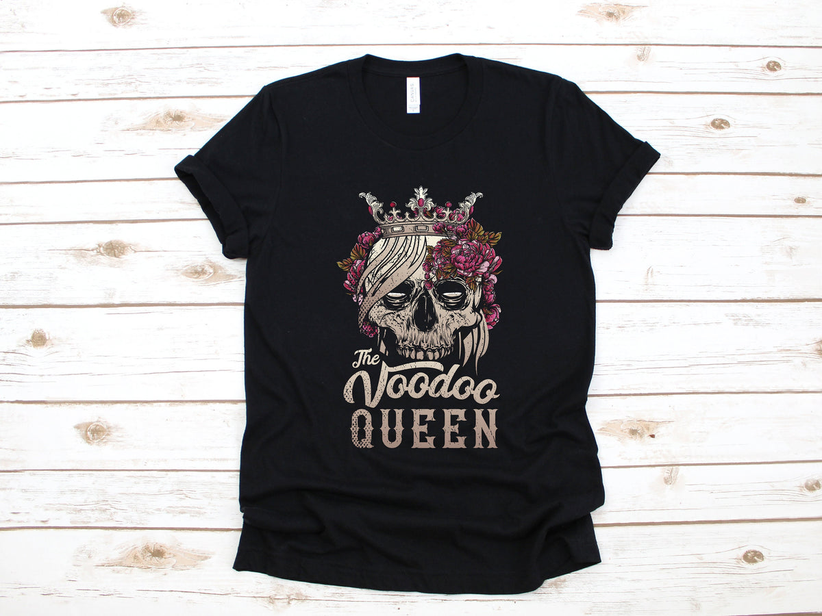 Voodoo Queen Shirt Skull Voodoo TShirt Dark Magic Tank Top Hoodie Sweatshirt Long Sleeve Hoodie – Feel-Good Design · Trending Graphic Apparel
