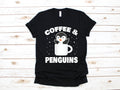 Coffee and Penguins Shirt Funny Penguin TShirt Sweatshirt Womens Tee Hoodie Tank Top Hoodie – Bold Style · High-Quality Print