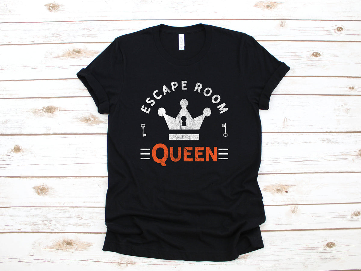 Escape Room Queen TShirt Funny Escape Rooms Shirt Womens Tee Tank Top Hoodie Sweatshirt Long Sleeve Hoodie – Fan Favorite · Top Pick For Any Outfit