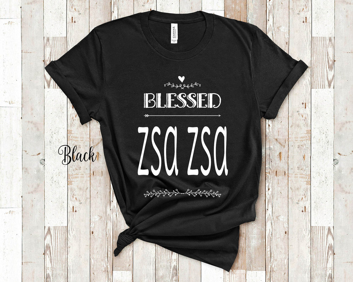 Blessed Zsa Zsa Grandma Tshirt Poland Polish Grandmother Gift Idea for Mother39s Day Birthday Christmas or Pregnancy Reveal Announcement Graphic Tee – Soft Feel · Perfect For Daily Wear